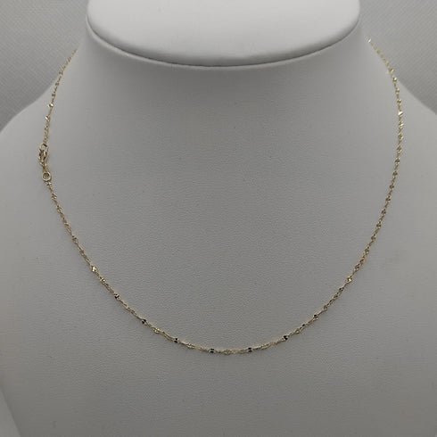 Collana oro 18 kt 750 donna catena maglia 44 cm 0,90 gr | Gioiellitosti.it